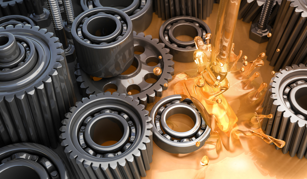 Lubricant and Gears - 3D Rendering